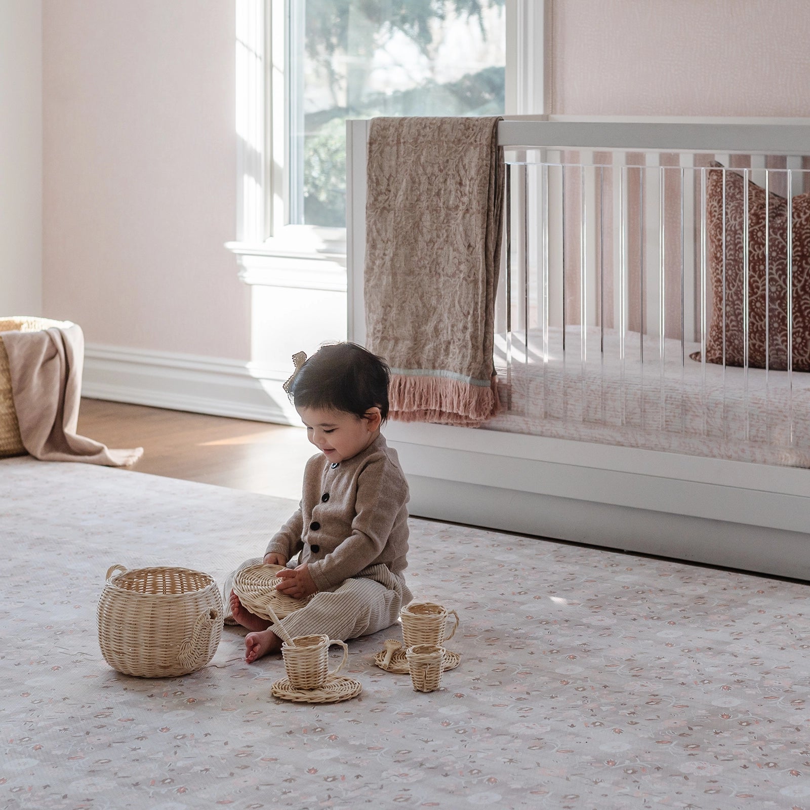 Little Nomad Play Mat | Gemma - Non-Toxic Baby Play Mat for Crawling & Tummy Time - Soft & Safe Floor Mat for Kids & Toddlers - Perfect for Nursery, Playroom & Daycare