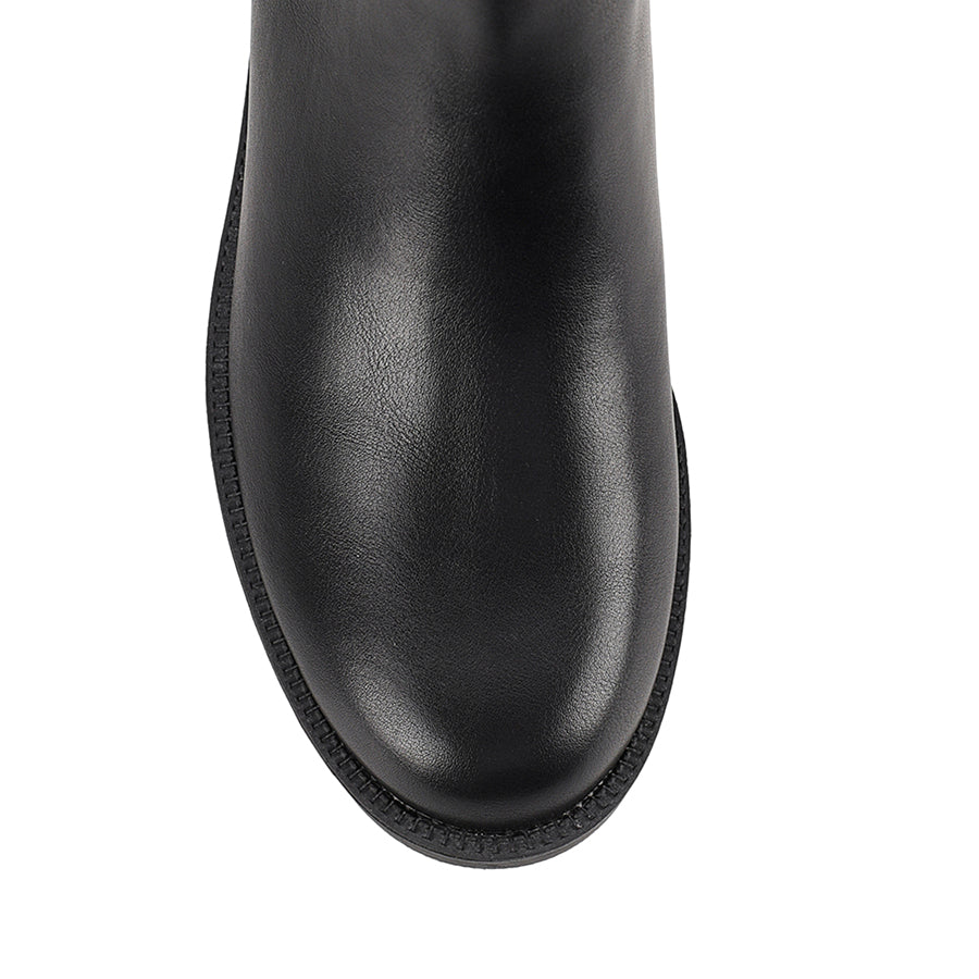 Gala Flat Knee High Boots for Women - Black | Comfortable & Stylish Winter Boots for Casual Wear, Office, and Outdoor Activities