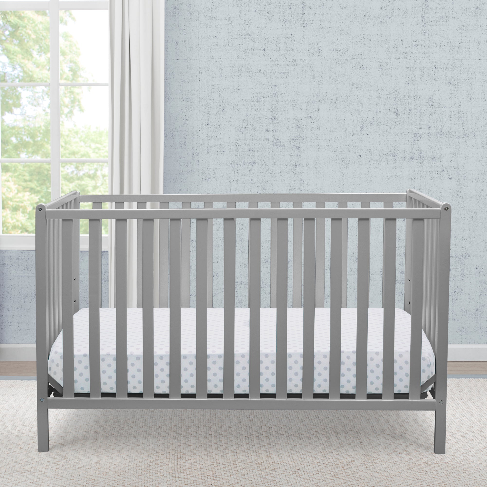 Heartland 4-in-1 Convertible Baby Crib - Toddler Bed, Daybed & Full-Size Bed - Safe Nursery Furniture for Newborn to Adult - Perfect for Baby Rooms, Daycare Centers & Guest Bedrooms
