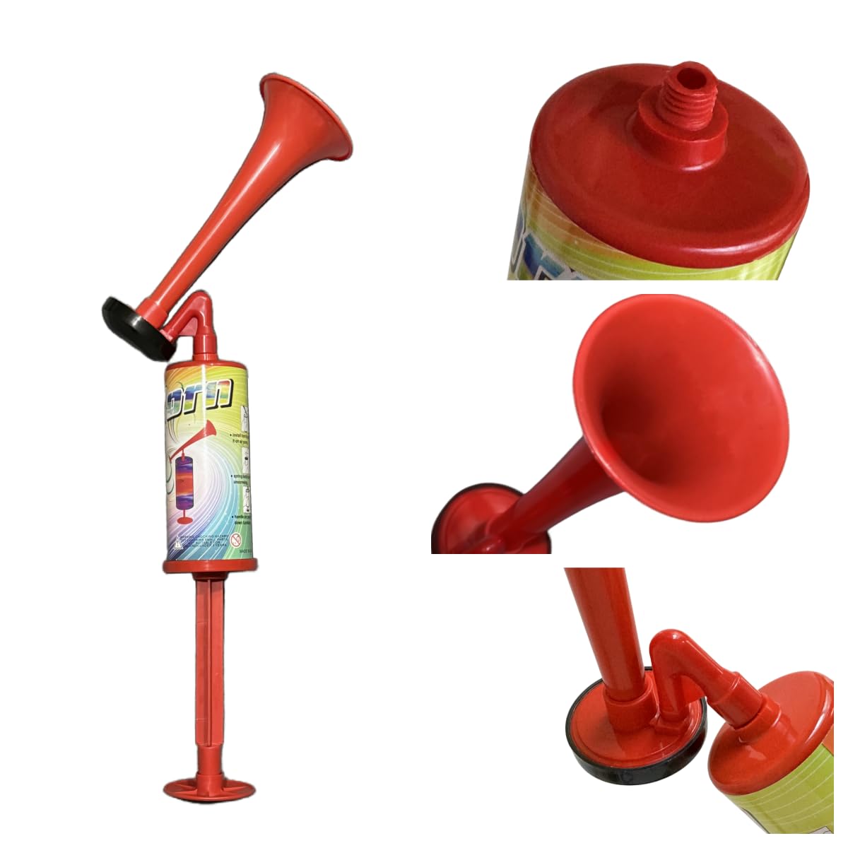 Upgraded Loud Noise Maker Boat Horn - Handheld Air Horn for Safety, Outdoor Sports, Camping, Boating & Emergency Alerts | Durable & Portable