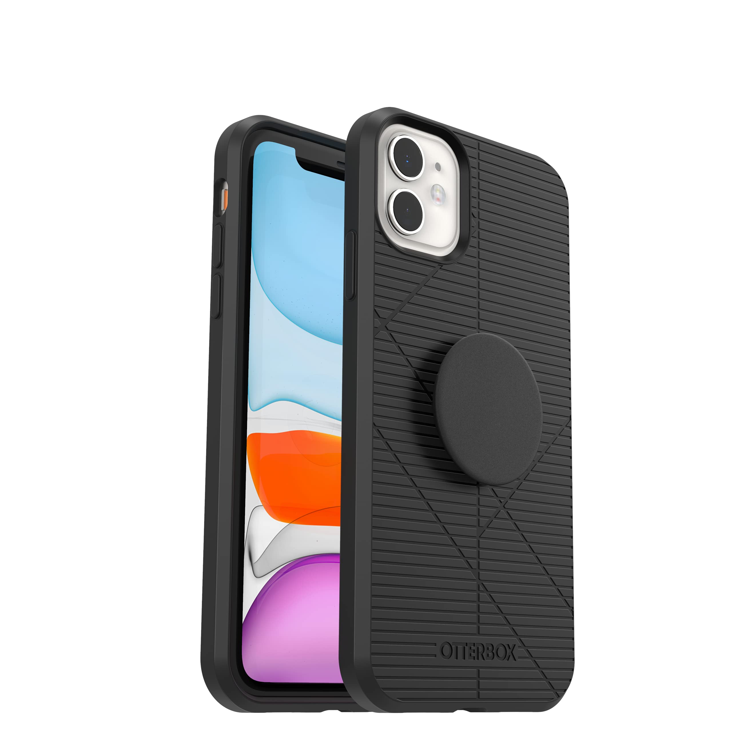 OtterBox Otter+Pop Reflex Series Protective Case for Apple iPhone 11 & iPhone XR - Shockproof, Slim Design, Built-in PopSocket (Black) - Perfect for Daily Use, Travel & Outdoor Activities