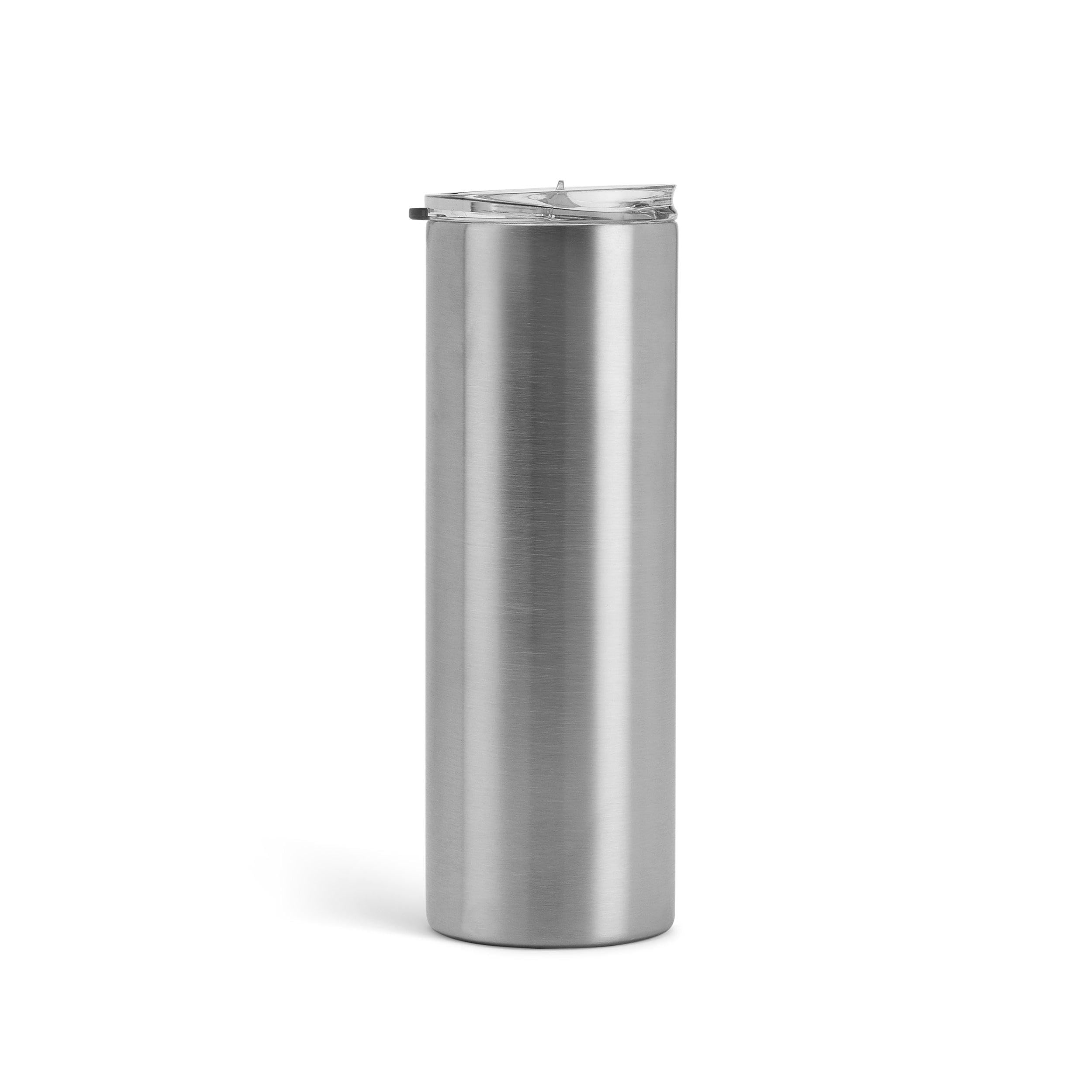 Makerflo 20 oz Stainless Steel Detash Tumbler with Lid & Straw - Pack of 25 | Craft-Ready for DIY Gifts & Personalization (Epoxy, UV DTF, Vinyl, Laser Engraving) - Perfect for Home, Office, Gym & Outdoor Activities - Not for Sublimation and DTF