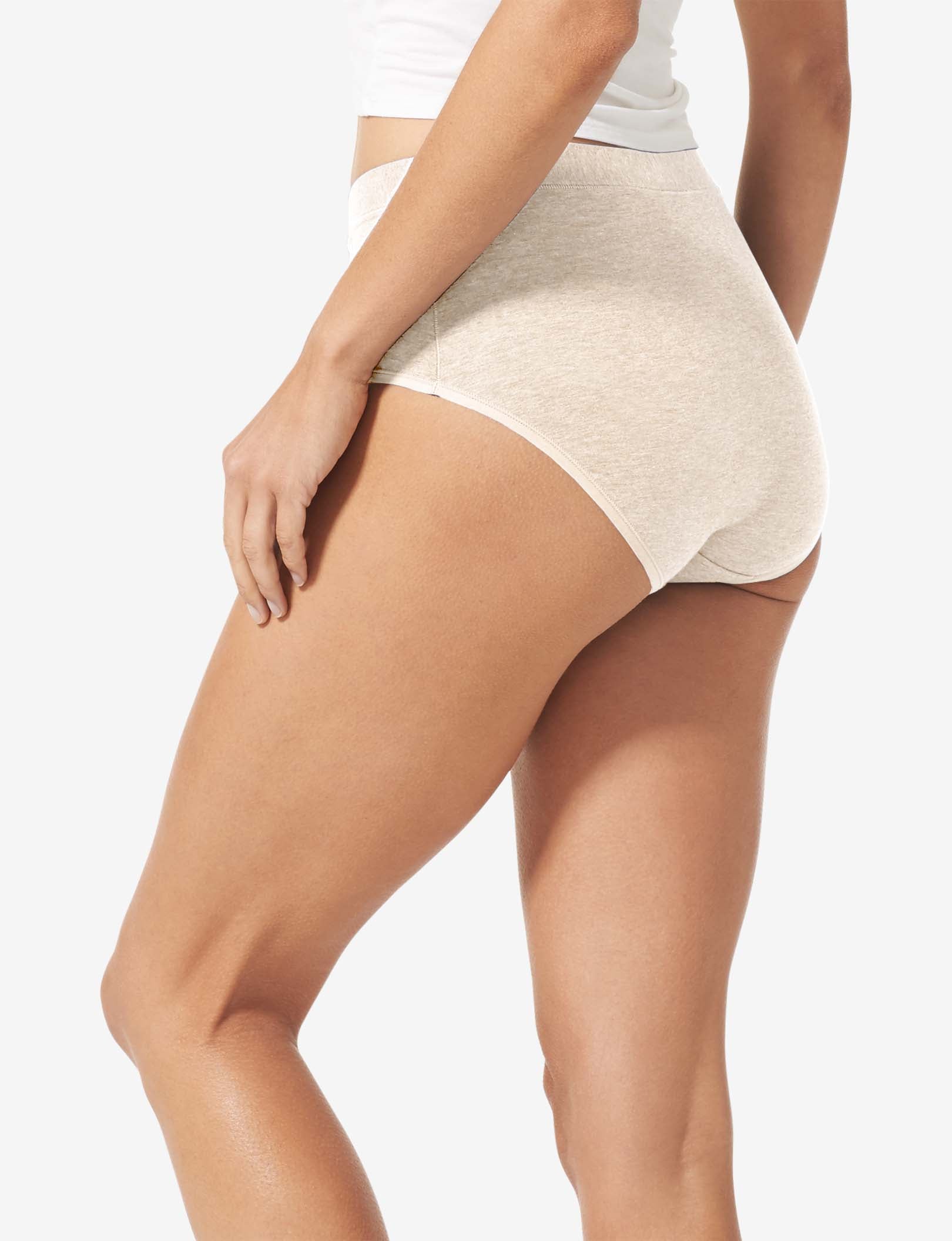 Women's Cool Cotton High Rise Briefs - Soft & Breathable Underwear for Everyday Comfort | Perfect for Workouts, Yoga & Lounge Wear
