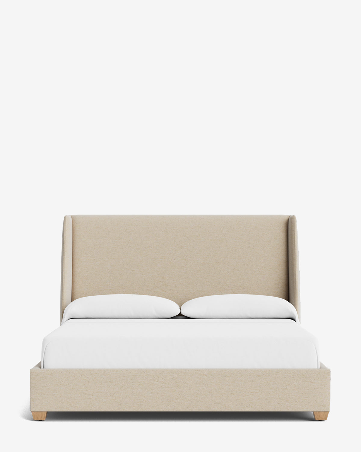 Walt Bed Tall Headboard - Queen Size Upholstered Bed Frame with Adjustable Height - Perfect for Modern Bedroom Decor & Small Spaces