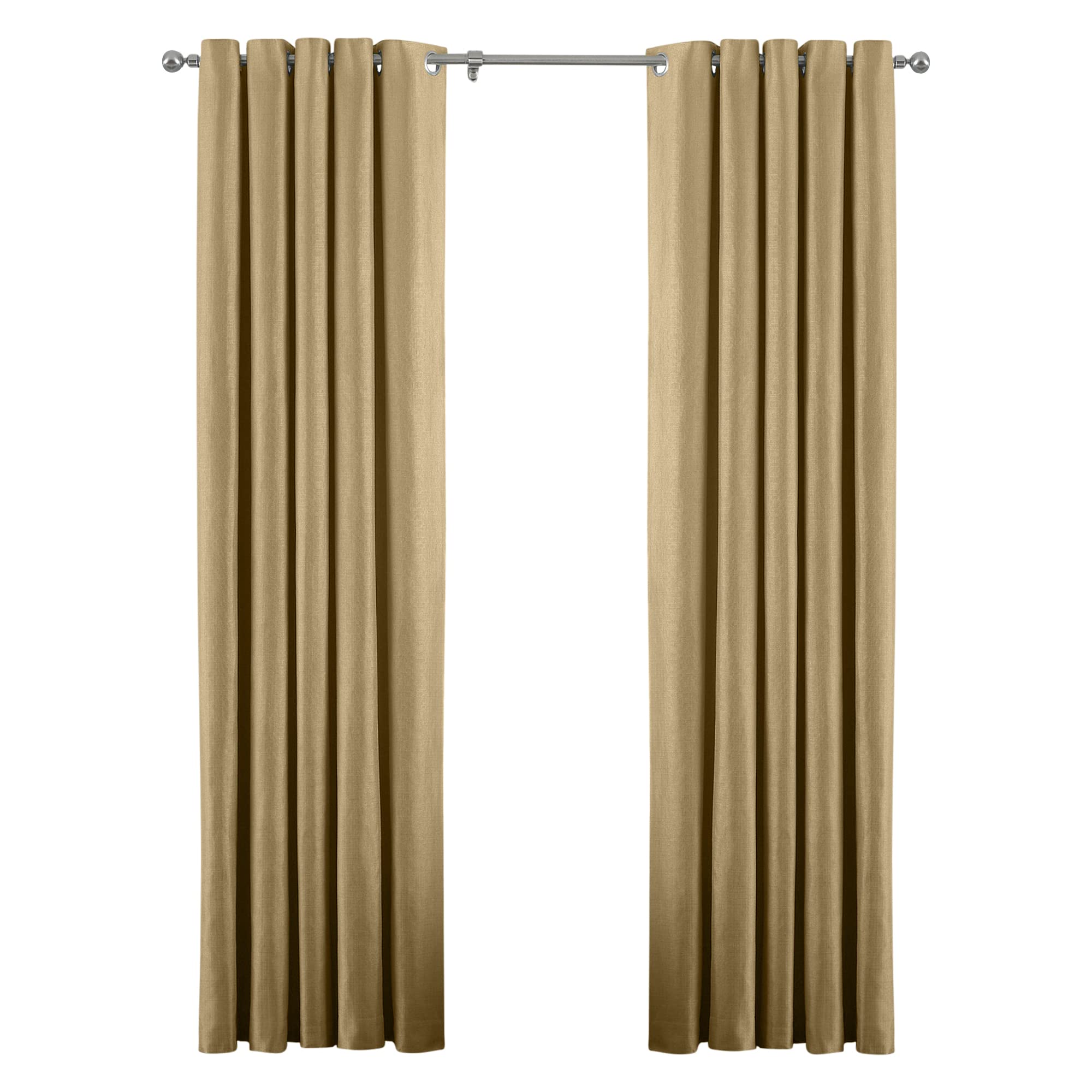 Atlantic Eyelet Ringtop Curtains 90x90 Inches - Light Gray Blackout Window Drapes for Living Room & Bedroom - Thermal Insulated Grommet Curtain Panels with Noise Reduction & Privacy Protection
