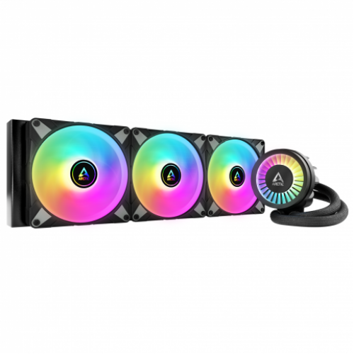 Arctic Liquid Freezer III 420 ARGB - Premium 420mm AIO Liquid CPU Cooler with RGB Lighting for High-Performance Gaming PCs and Workstations | Perfect for Overclocking and Silent Cooling