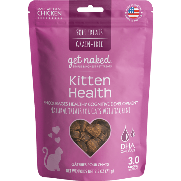 Naked Kitten Health Soft Treats - Delicious & Nutritious Cat Snacks for Training & Rewards | Perfect for Indoor & Outdoor Cats