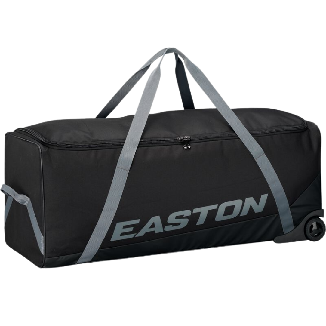 Easton Team Equipment Wheeled Baseball Bag - Large Durable Rolling Gear Bag for Baseball & Softball Players - Perfect for Travel, Games & Practice