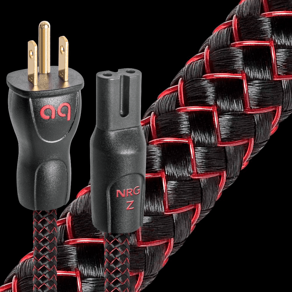 AudioQuest NRG Z2 High-Performance Power Cable for Home Theater & Audio Systems - Premium AC Power Cord for Enhanced Sound Quality