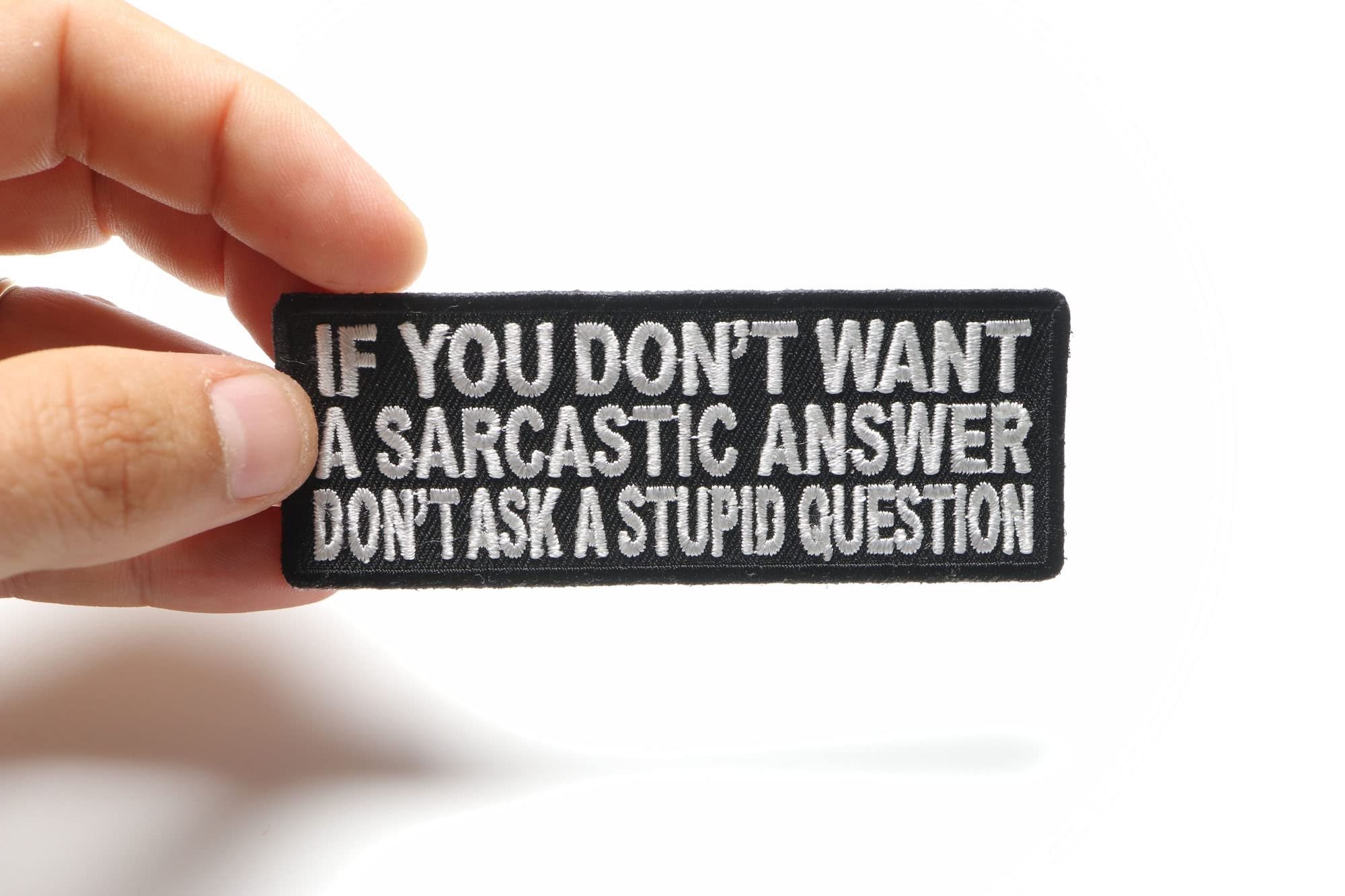 Sarcasm Patches - Embroidered Iron-On & Sew-On Appliques with Funny Sarcastic Sayings - Perfect for Jackets, Backpacks & DIY Clothing Customization