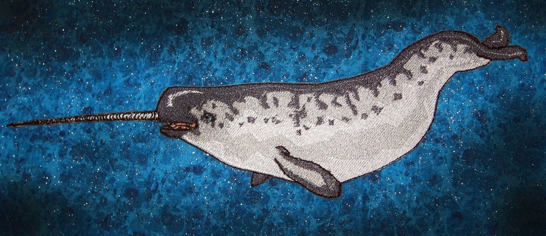 Epic Narwhal Narwhale Unicorn Whale Iron-On Patch for DIY Crafts, Jackets & Backpacks – Monodon Monoceros Design for Unique Style