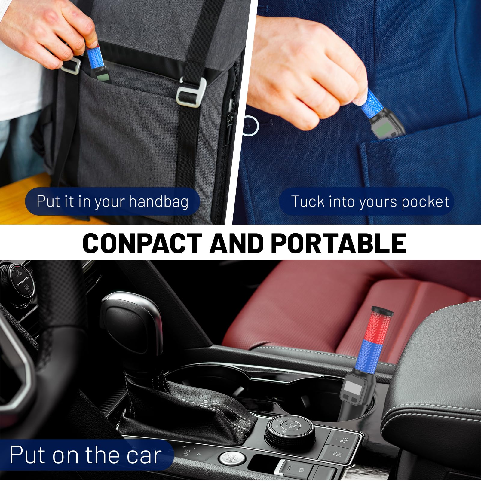 Portable Breathalyzer for Alcohol - Accurate Personal Breath Tester with LCD Display | Alcomate Tester for Home, Car & Workplace Use | Reliable BAC Detection for Safe Driving & Responsible Drinking