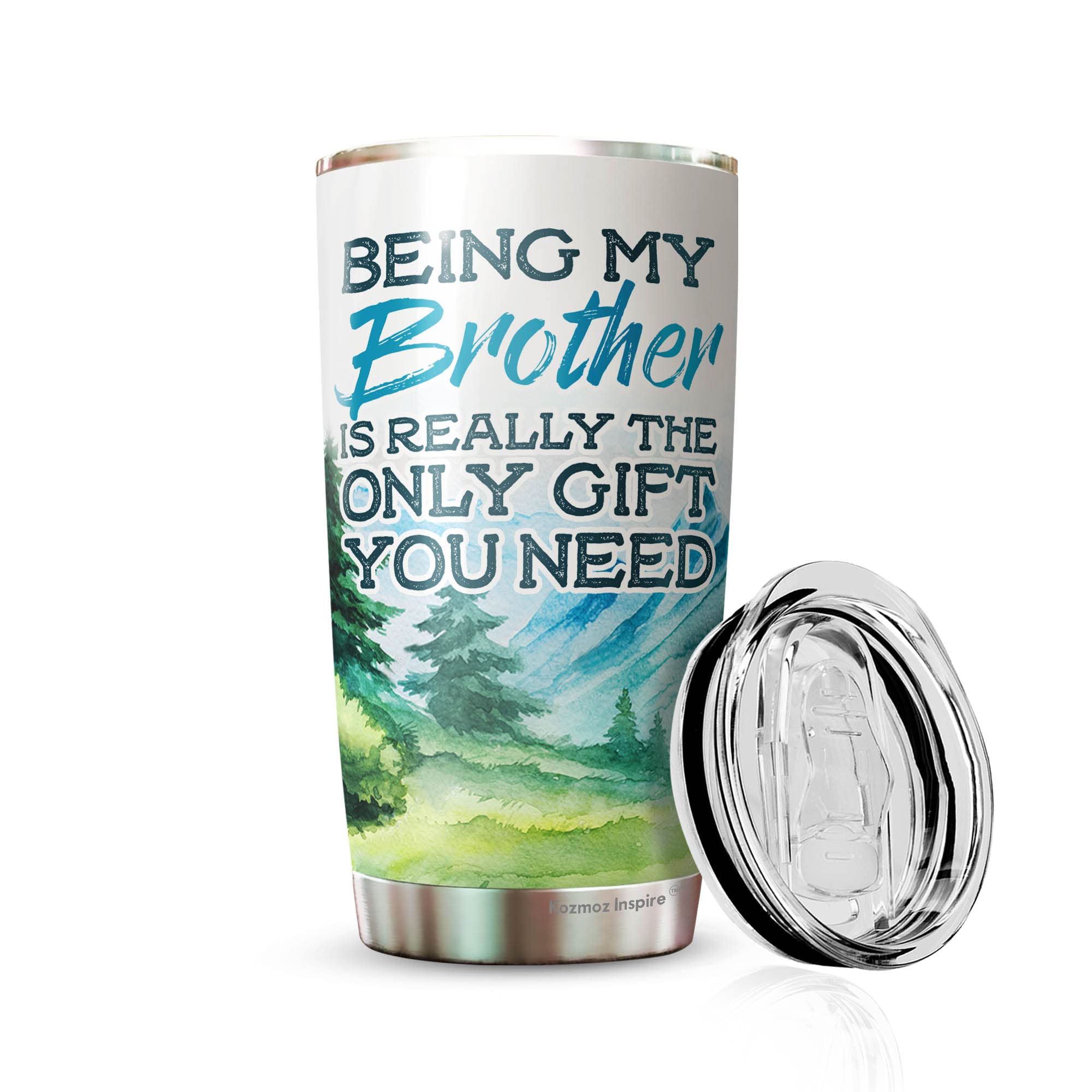 20oz Funny Brother Tumbler - Best Gag Gift for Brothers, Cousins & Brother-in-Laws | Insulated Stainless Steel Cup for Office, Gym & Outdoor Adventures