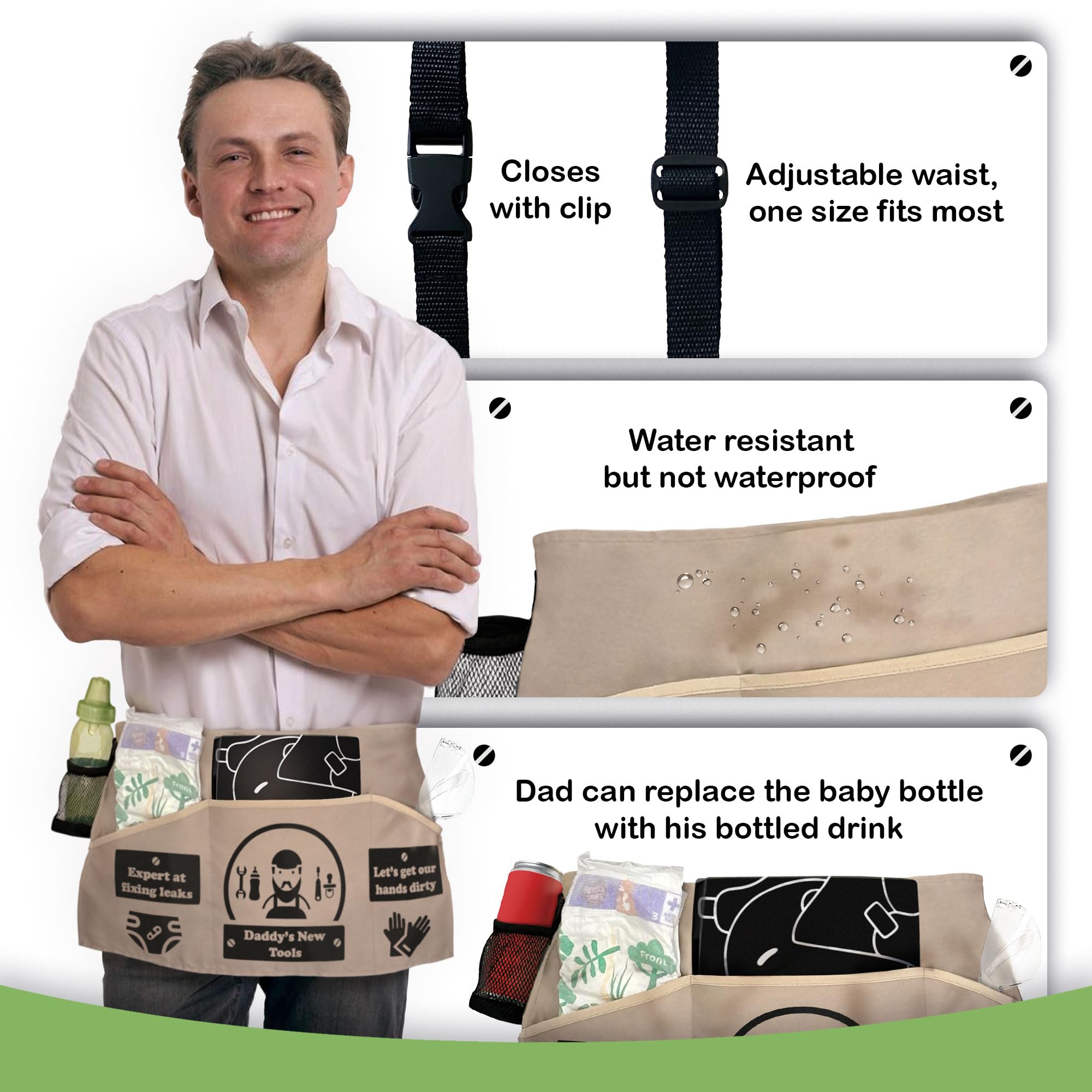 Daddy's New Tool Belt with Tools - Perfect Baby Shower Gift for Expecting Fathers | DIY Projects, Home Repairs & First-Time Dad Essentials