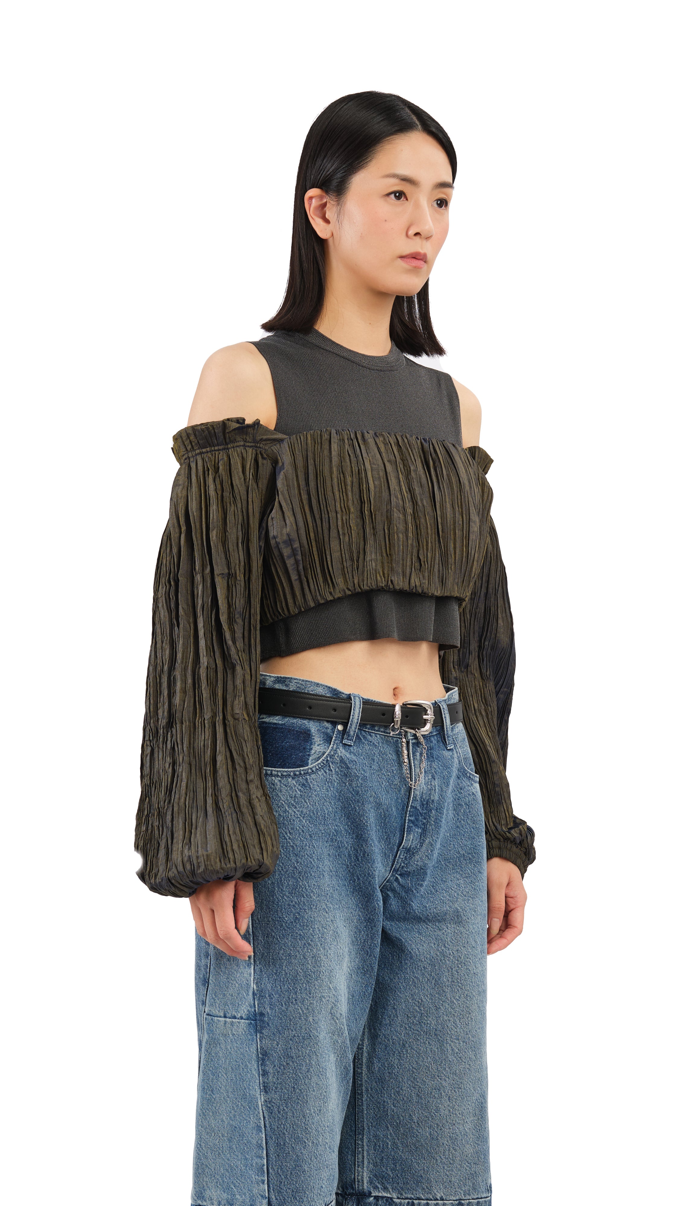 Trendy Bubble Sleeve Blouse for Women - Flowy Puff Sleeve Tops for Casual & Party Wear | Perfect for Date Night, Office & Summer Outfits