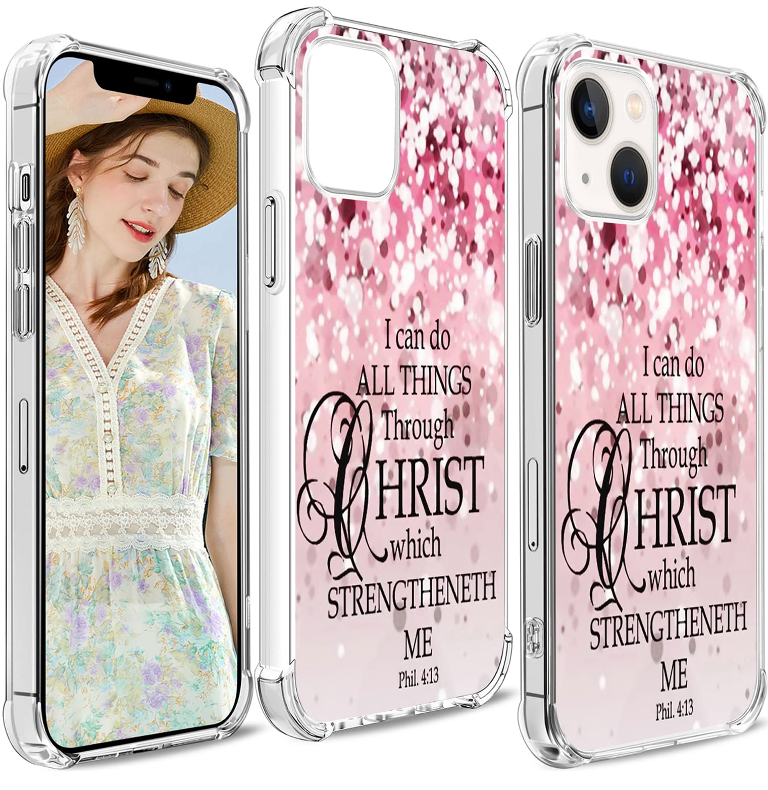 Christian Bible Verse Case for iPhone 13 Mini - Heavy Duty Protection for Daily Faith Inspiration