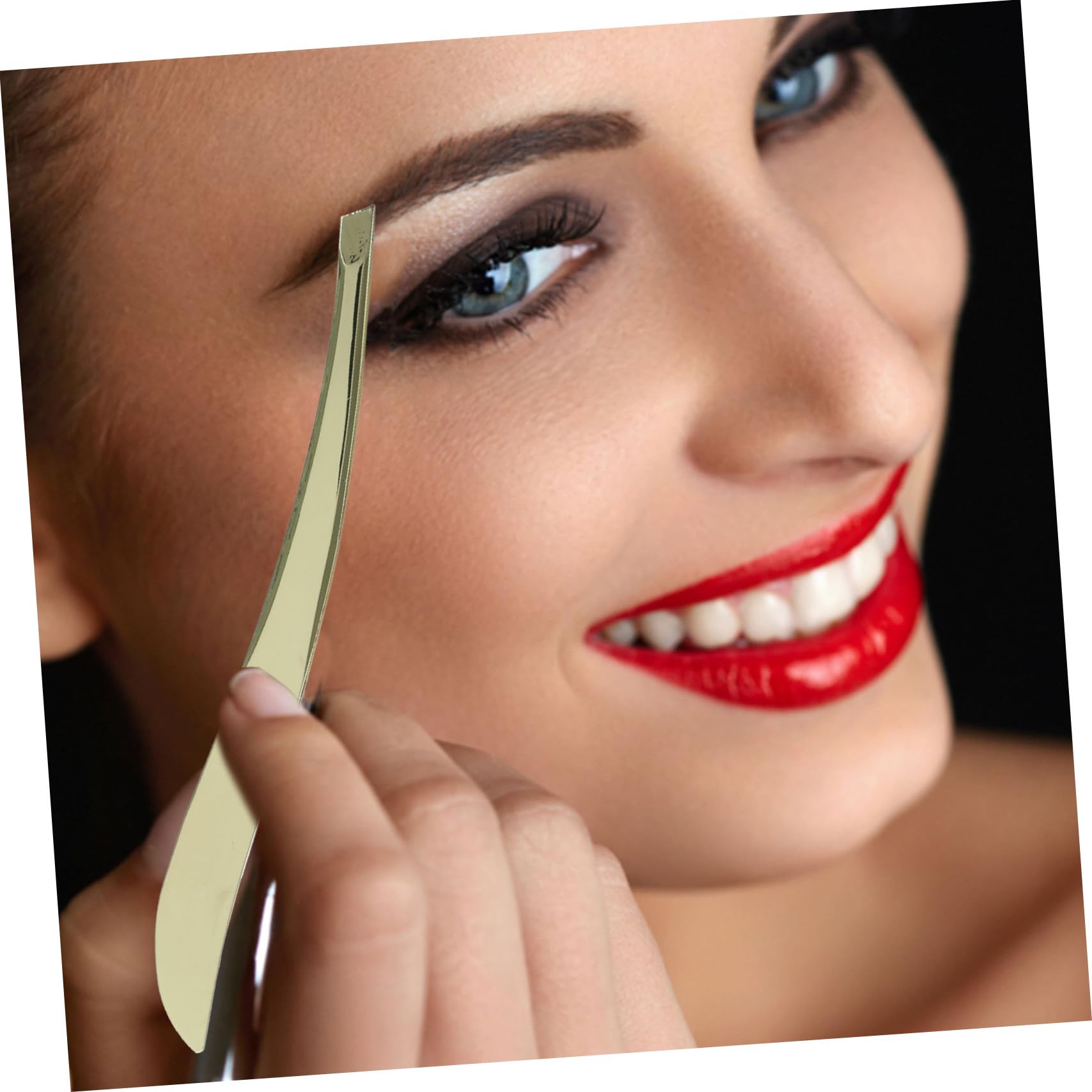 **Didiseaon Stainless Steel Ingrown Hair Tweezers & Eyebrow Shaping Kit - 3-Piece Set for Facial Hair Removal, Eyebrow Grooming & Makeup - Perfect for Home, Salon & Travel Use**