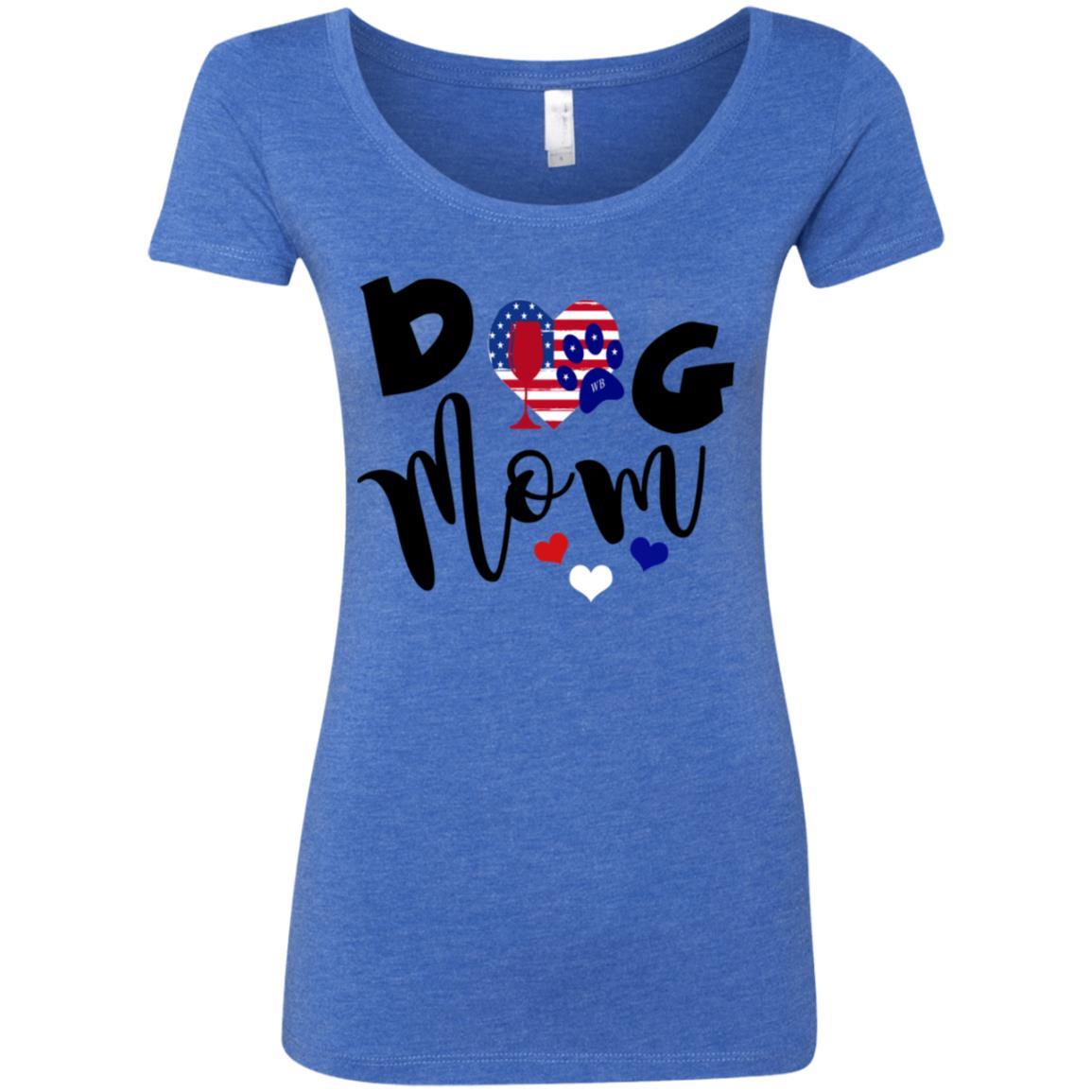 WineyBitches.Co Women's Tri-Blend Scoop Neck T-Shirt - Soft Comfortable Casual Tee for Everyday Wear, Lounge & Outings