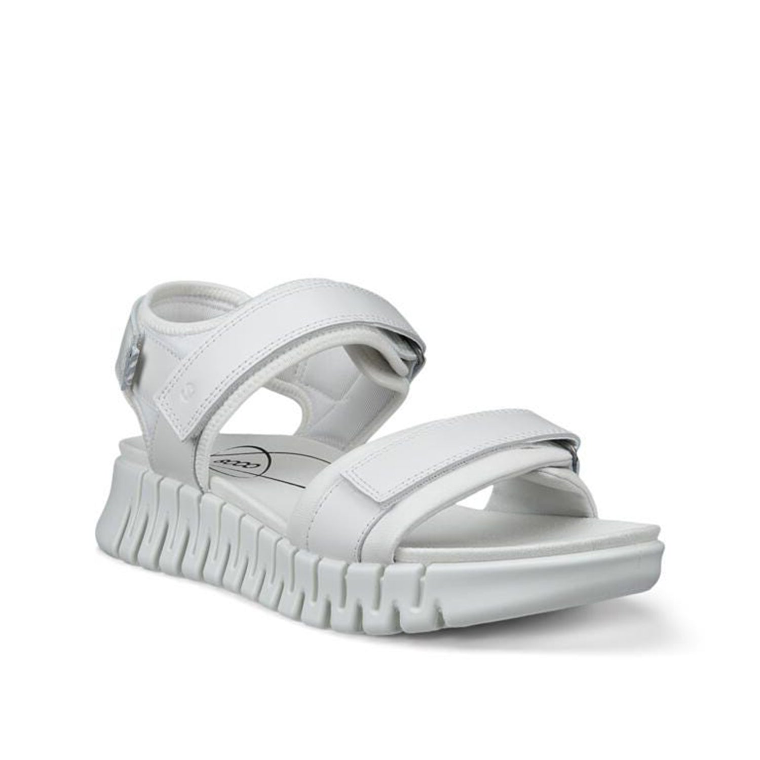 ECCO Women's Gruuv Sol Leather Sneakers in White | Comfortable Casual Walking Shoes for Women | Perfect for Work, Travel & Everyday Wear