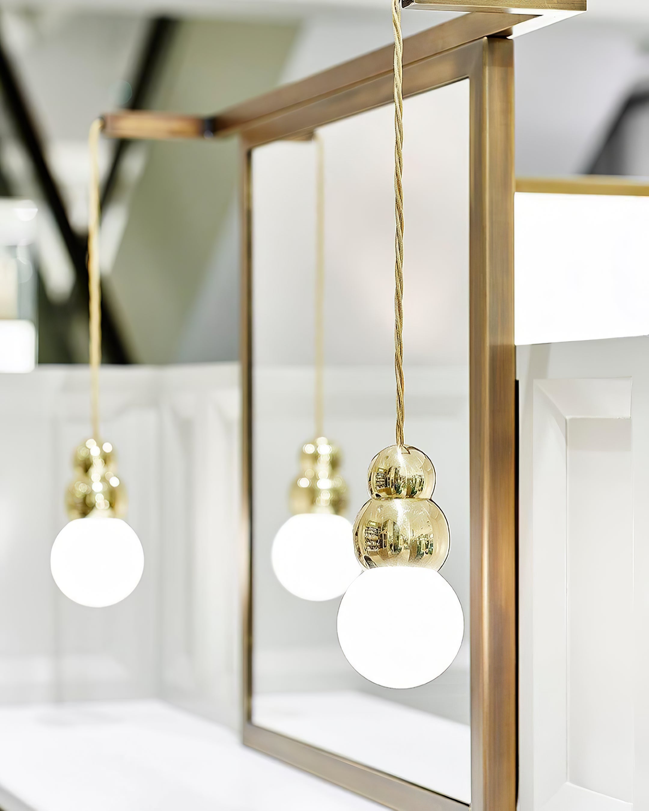 Modern LED Ball Light Pendant Lamp - Dimmable Hanging Light Fixture for Kitchen Island, Dining Room & Bedroom Decor
