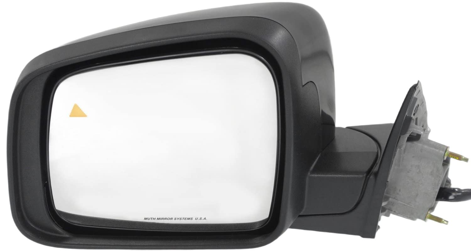 Garage-Pro Heated Power Glass Mirror with Blind Spot Detection & Signal Light - Compatible with 2011-2021 Jeep Grand Cherokee (Driver Side) | Enhanced Visibility & Safety for Off-Roading & Night Driving