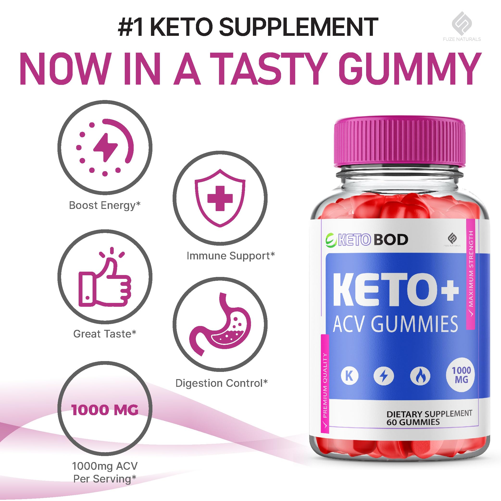 Keto ACV Gummies 1000mg (3 Pack) - Apple Cider Vinegar Keto Supplement for Women & Men - Supports Ketosis & Weight Management - Perfect for Keto Diet & Daily Wellness (180 Gummies)