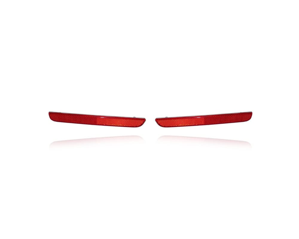 DEPO Compatible Bumper Reflector Set for 2015-2021 Dodge Challenger - Rear Left Driver & Right Passenger Side (Part #68211188AA & 68211189AA) - Perfect for Night Driving Safety & Car Customization