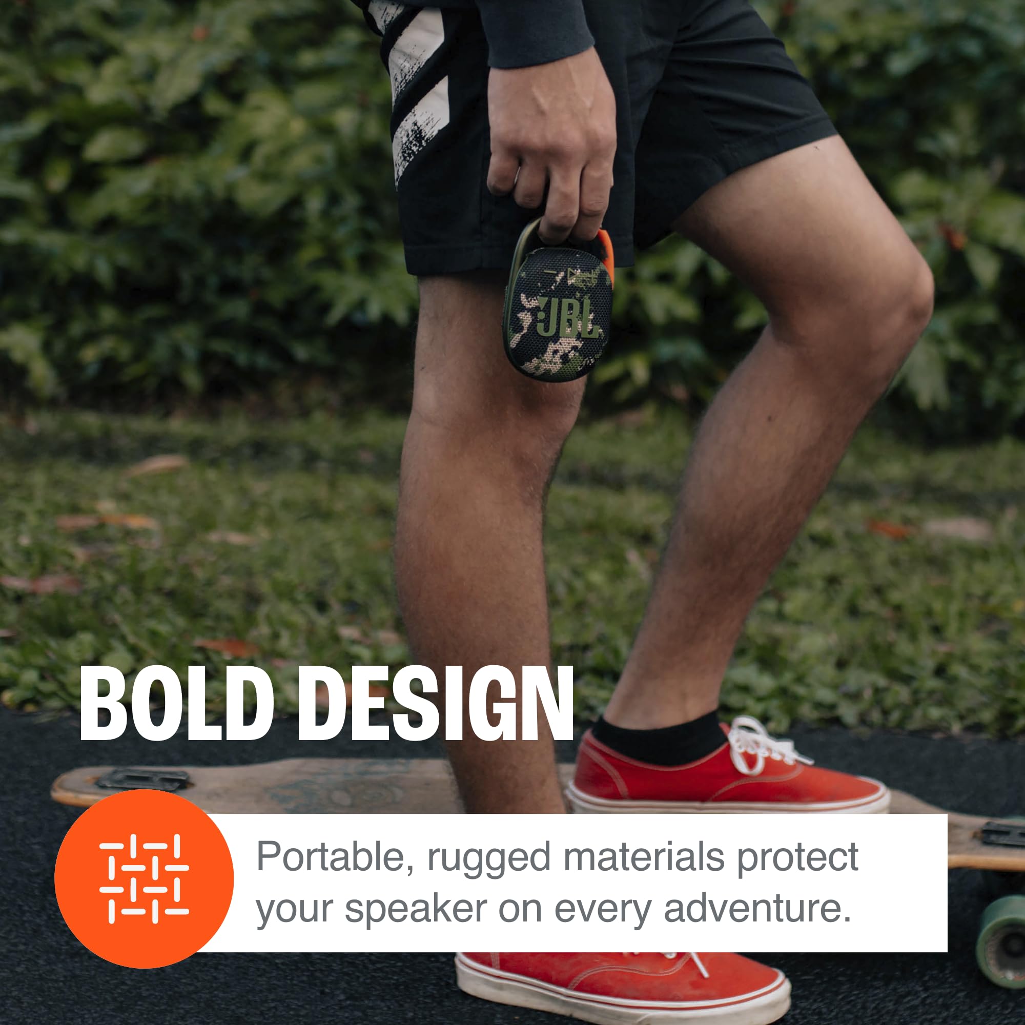 JBL Clip 4 Waterproof Portable Bluetooth Speaker with 10 Hours Playtime - Bundle Includes Shockproof Hardshell Case - Perfect for Outdoor Adventures, Beach, Hiking & Travel (Black)