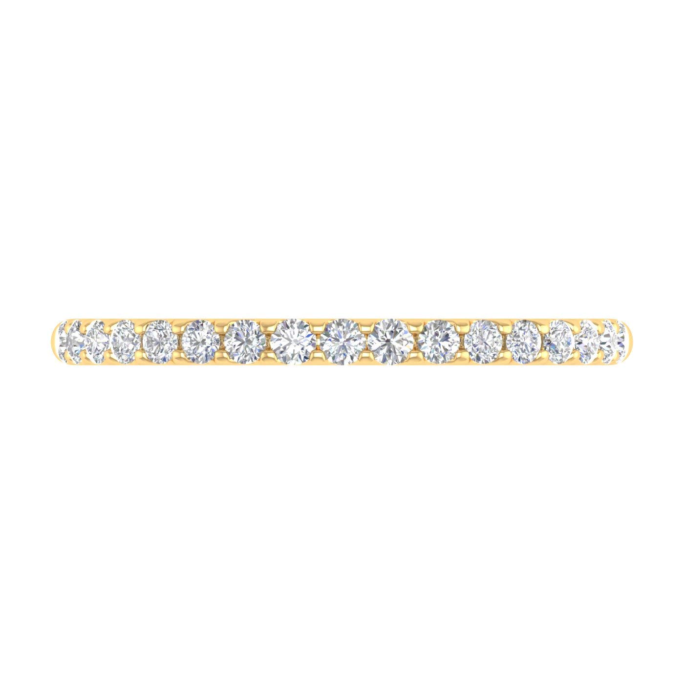 1/4 Carat Round Diamond Wedding Band Ring for Women in 10K Gold - Perfect for Engagement, Anniversary & Bridal Jewelry Gifts