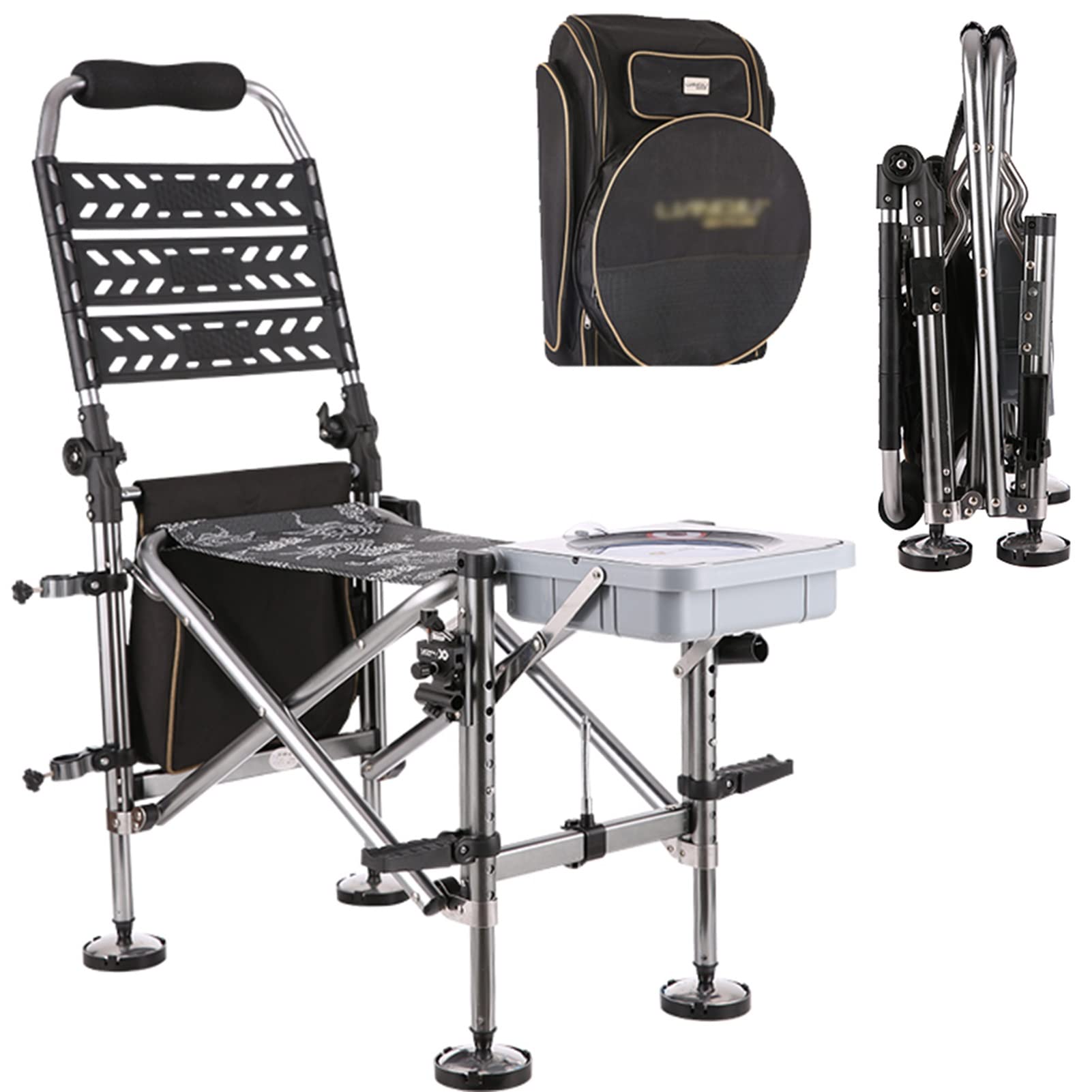 **Adjustable Foldable Fishing Chair for Adults - Heavy Duty Camping Chair for Fishing, Hiking, Picnic & Hunting - Portable Travel Chair with High Weight Capacity - Perfect Gift for Fishermen & Outdoor Enthusiasts - Ideal for Beach, Lake, Backyard & Outdoor Adventures**