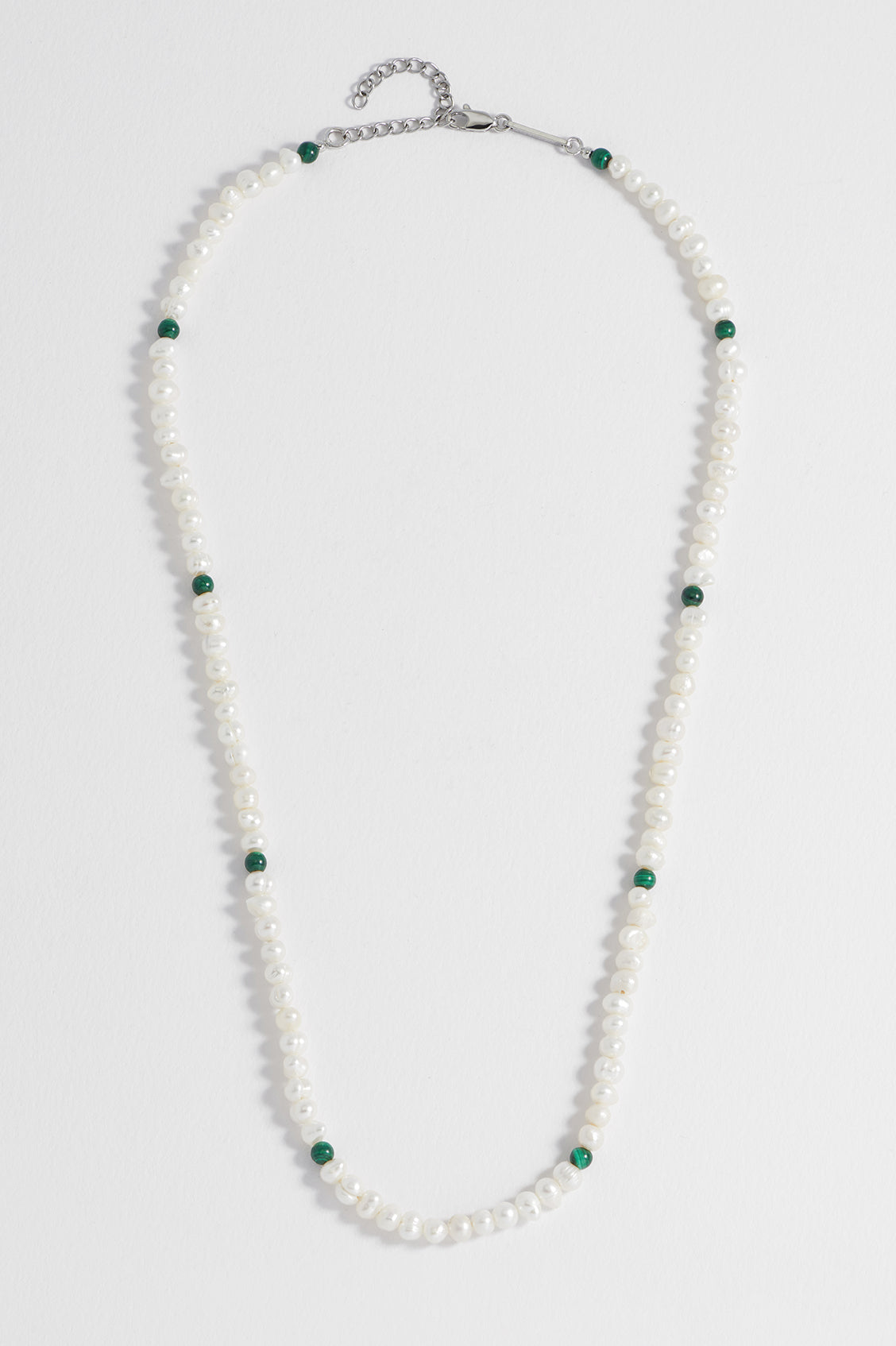 Men's Pearl and Gemstone Necklace - Elegant Jewelry for Men, Perfect for Weddings, Parties & Gifts