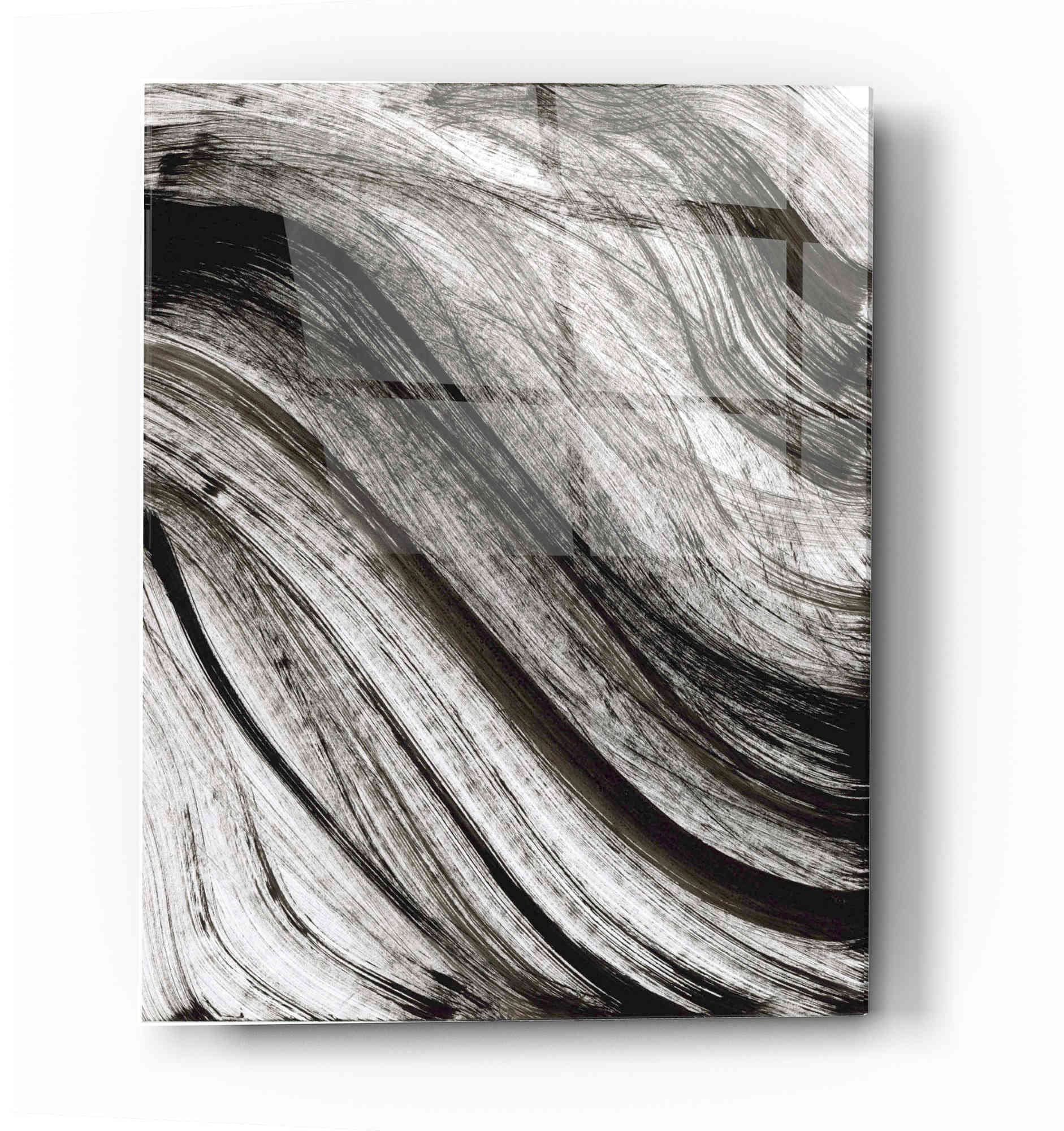 Epic Art 'Avalanche' Acrylic Glass Wall Decor - 16x24 Inches Modern Abstract Painting for Living Room, Bedroom & Office