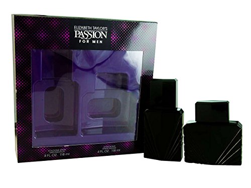 Passion By Elizabeth Taylor For Men Cologne & Aftershave Gift Set - 4 oz Each | Fresh Scent for Date Night & Special Occasions
