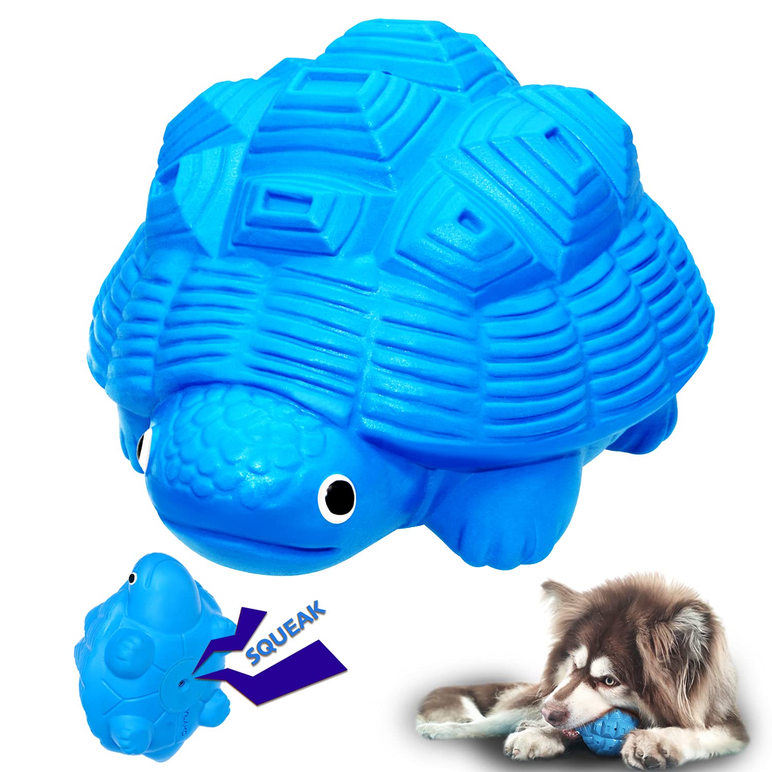 Durable Indestructible Dog Toys for Aggressive Chewers - Heavy Duty Chew Proof Toys for Large Dogs with Squeaker - Perfect for Playtime, Training & Anxiety Relief