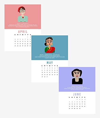 2025 Inspiring Women Desk Calendar with Stand - Motivational & Stylish Office Decor for Women, Perfect for Work, Home, or Gift Giving