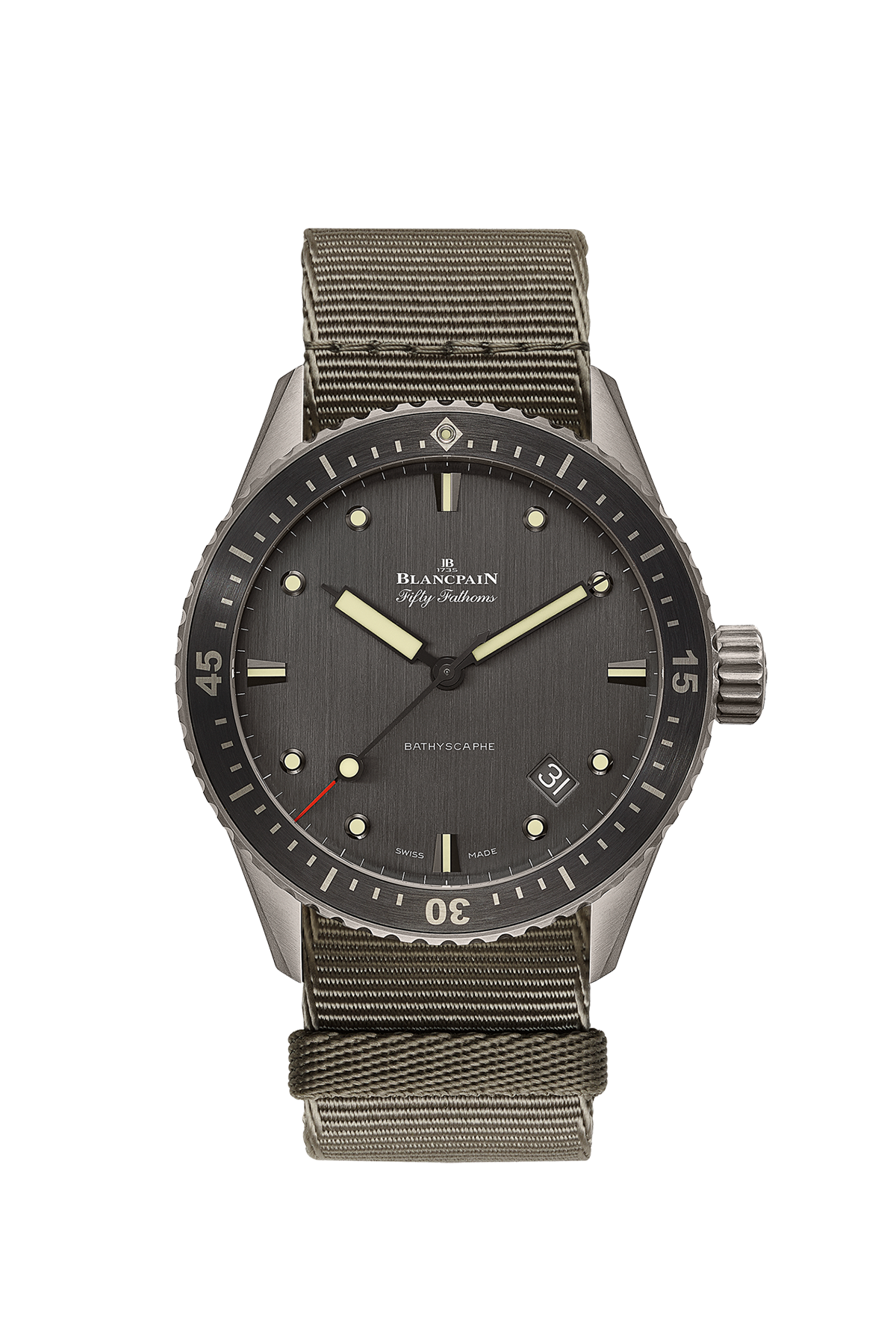 Blancpain Fifty Fathoms Bathyscaphe 5000 1210 NAGA Luxury Dive Watch - Professional Scuba Diving, Water Sports & Formal Occasions