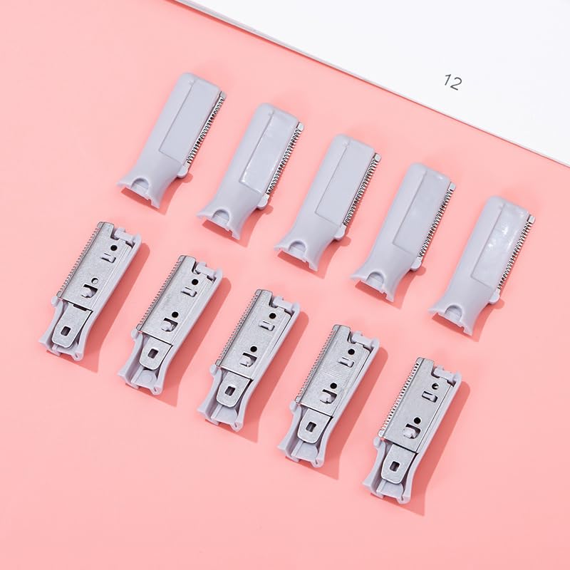 3 Pack Electric Eyebrow Trimmer Replacement Blades - Rechargeable Battery-Powered Precision Trimmer Blades for Women's Facial Hair - Perfect for Eyebrow Shaping, Upper Lip & Chin Hair Removal at Home or Travel