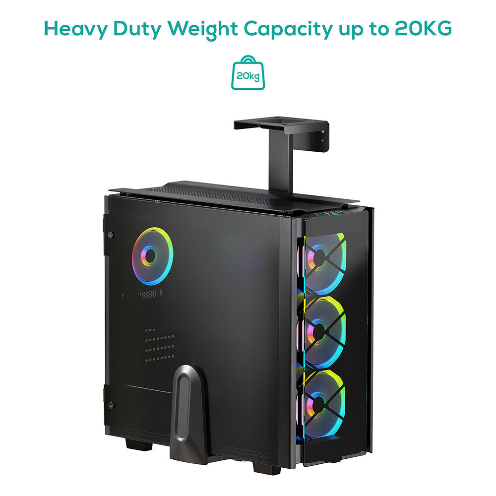 Activiva Ultra Wide Adjustable Wall & Under Desk PC Mount - Heavy Duty Monitor Arm for Dual Screen Setup - Perfect for Home Office, Gaming & Workspace Organization