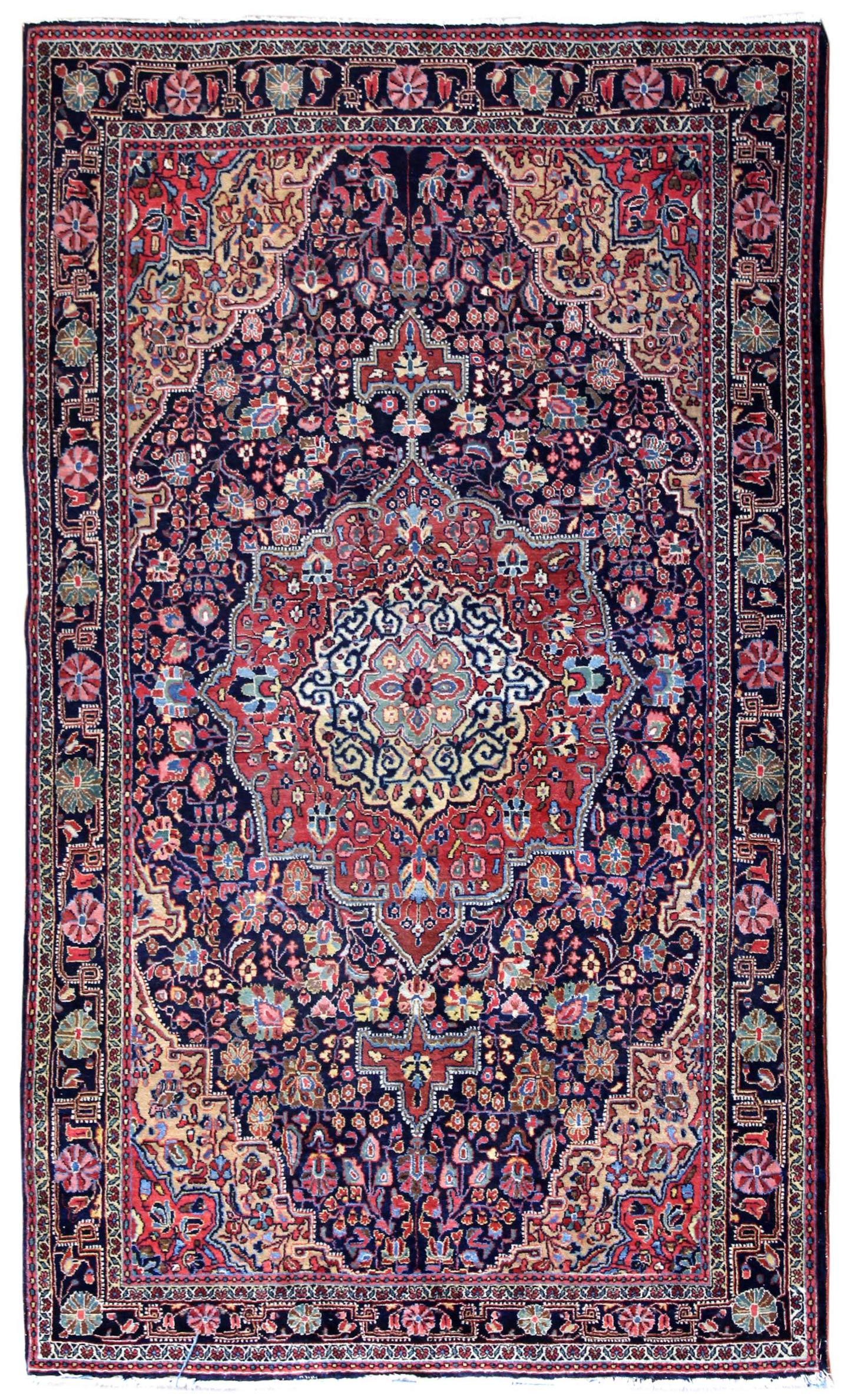 Antique Jozan Sarouk Handwoven Traditional Persian Rug - JF8392 - Perfect for Living Room, Bedroom & Home Decor