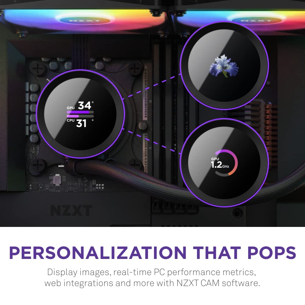 NZXT Kraken 360 RGB AIO Liquid CPU Cooler - 360mm Radiator with 1.54