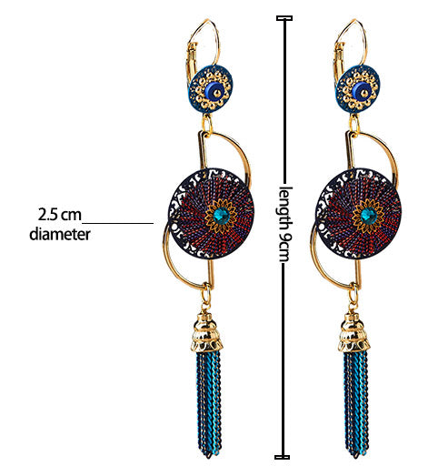 Trendy Tassel Dangle Drop Clip-On Earrings for Women – Perfect for Parties, Weddings & Everyday Wear