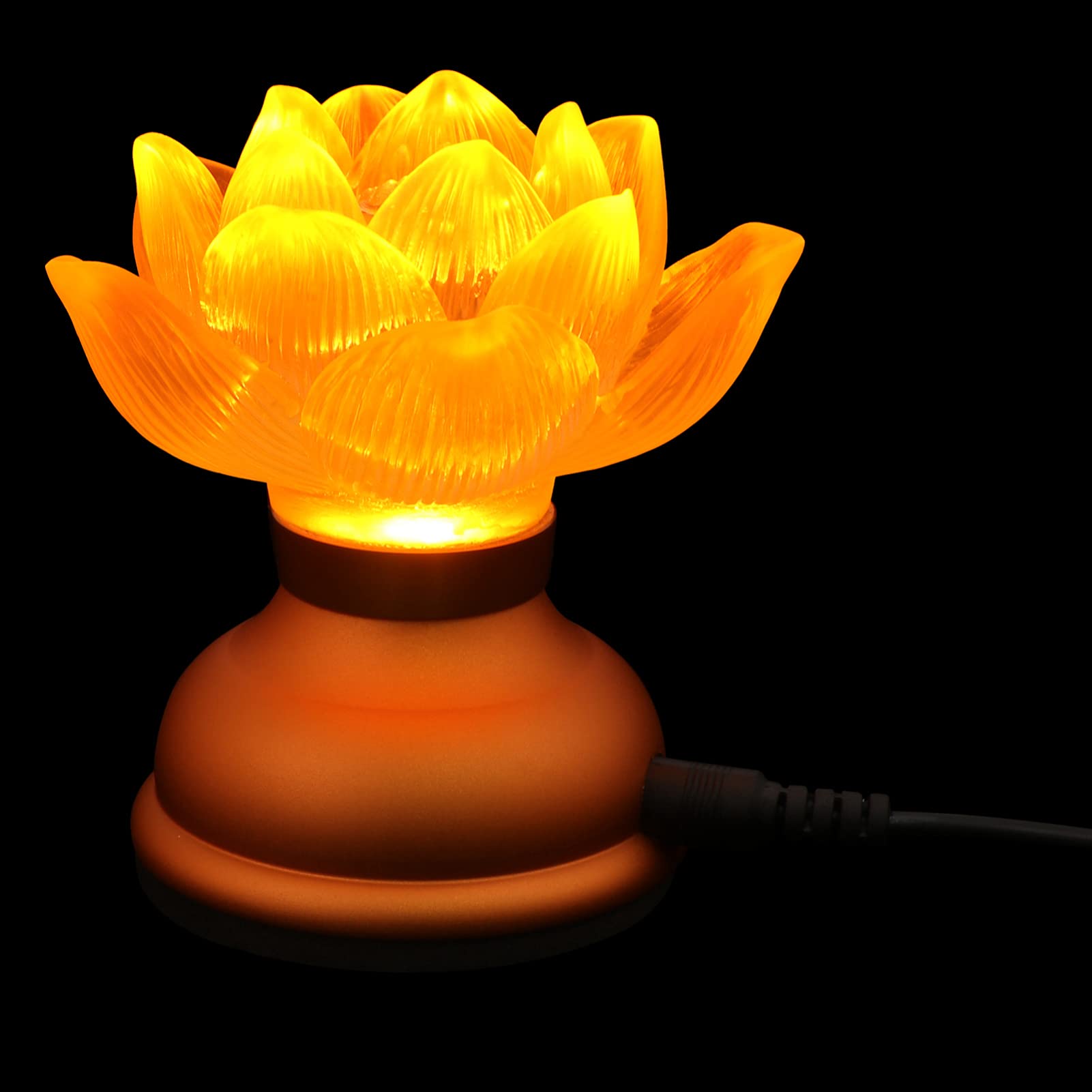 ULTNICE 2-Pack LED Lotus Buddha Light - Buddhist Prayer Lamp for Meditation, Worship & Blessings | Energy-Efficient Night Light for Home Altar, Temple Decor & Spiritual Practice