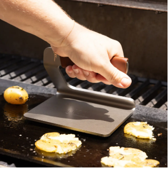 Premium Stainless Steel Grill Press for BBQ, Panini & Burgers – Heavy Duty Smash Weight for Even Cooking & Juicy Meats – Perfect for Outdoor Grilling, Camping & Home Kitchen Use