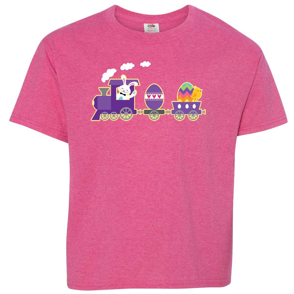 Easter Bunny Rabbit Egg Train Youth T-Shirt - Fun Holiday Graphic Tee for Kids - Perfect for Easter Celebrations, Egg Hunts & Spring Festivals