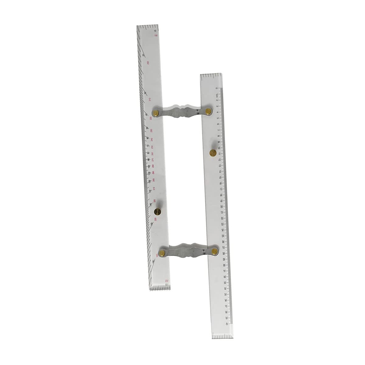 Marine Navigation Parallel Ruler - High Precision Clear Acrylic & Copper Drafting Tool for Boat Ship Drawing, Nautical Chart Operations - Perfect for Marine Navigation, Sailing, and Yacht Charting