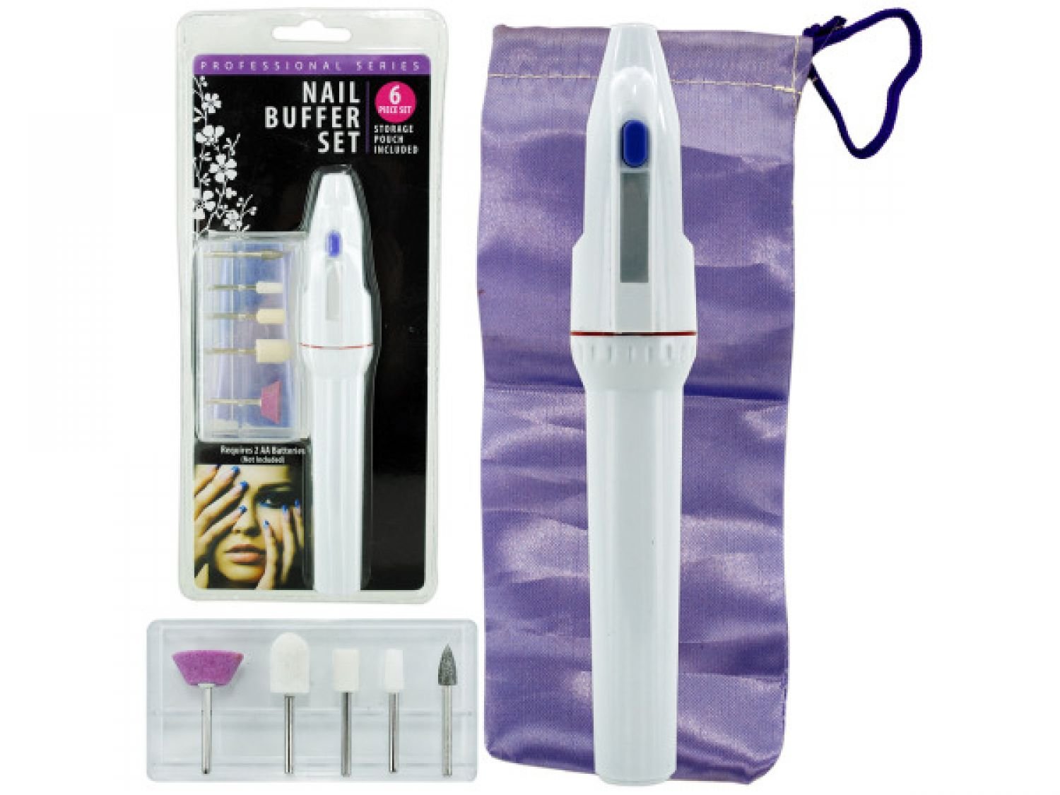 StarSun Depot 15-Piece Battery Operated Nail Buffer Set - Professional Manicure & Pedicure Kit for Home & Salon Use - Electric Nail File, Polish & Shine Tools - Perfect for DIY Nail Care & Beauty Treatments