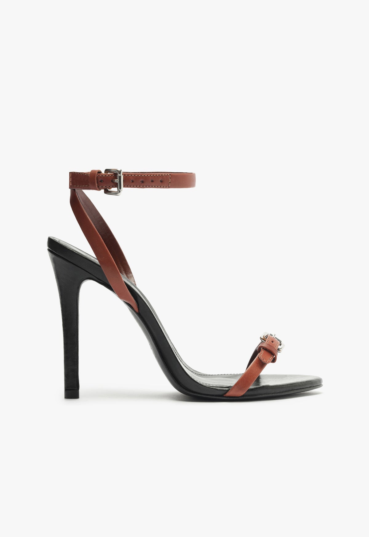 Aurora Atanado Leather Sandal with 2.5 Inch Heel - Women's Comfortable High Heel Sandals for Summer, Beach, and Casual Outings