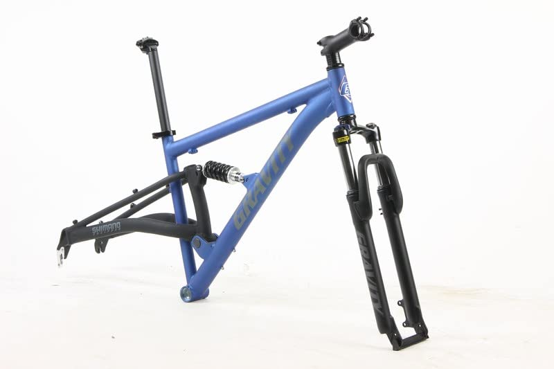 Gravity FSX 29 Inch Aluminum Dual Suspension Mountain Bike - ATB Bike Frame Set with Fork, Headset & Seatpost for Trail Riding & Off-Road Adventures