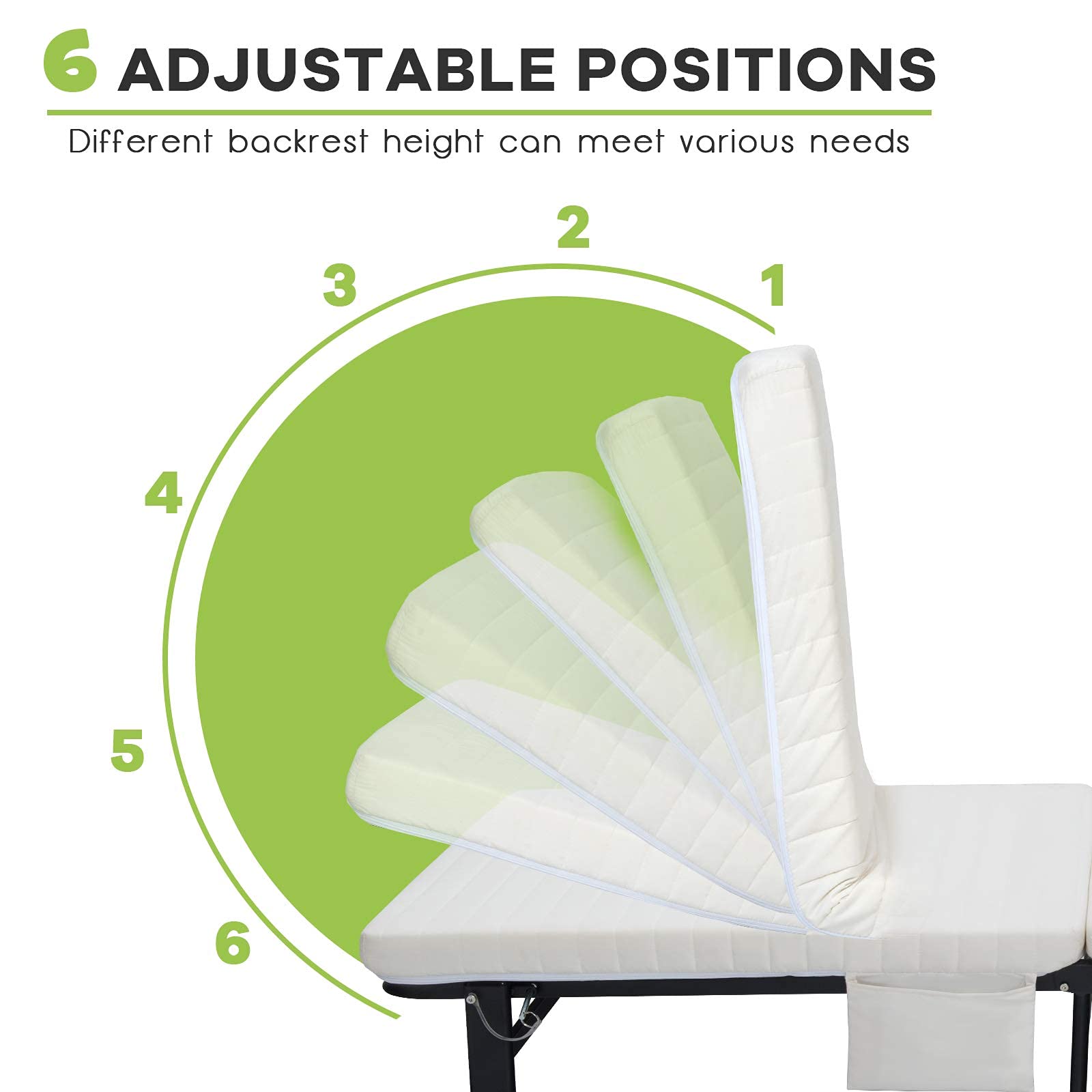 KOTEK Foldable Single Bed with Mattress - Portable Guest Bed with Storage Bag & Lockable Wheels - Compact Rollaway Cot for Camping, Office Nap, Home Use & Travel (White)