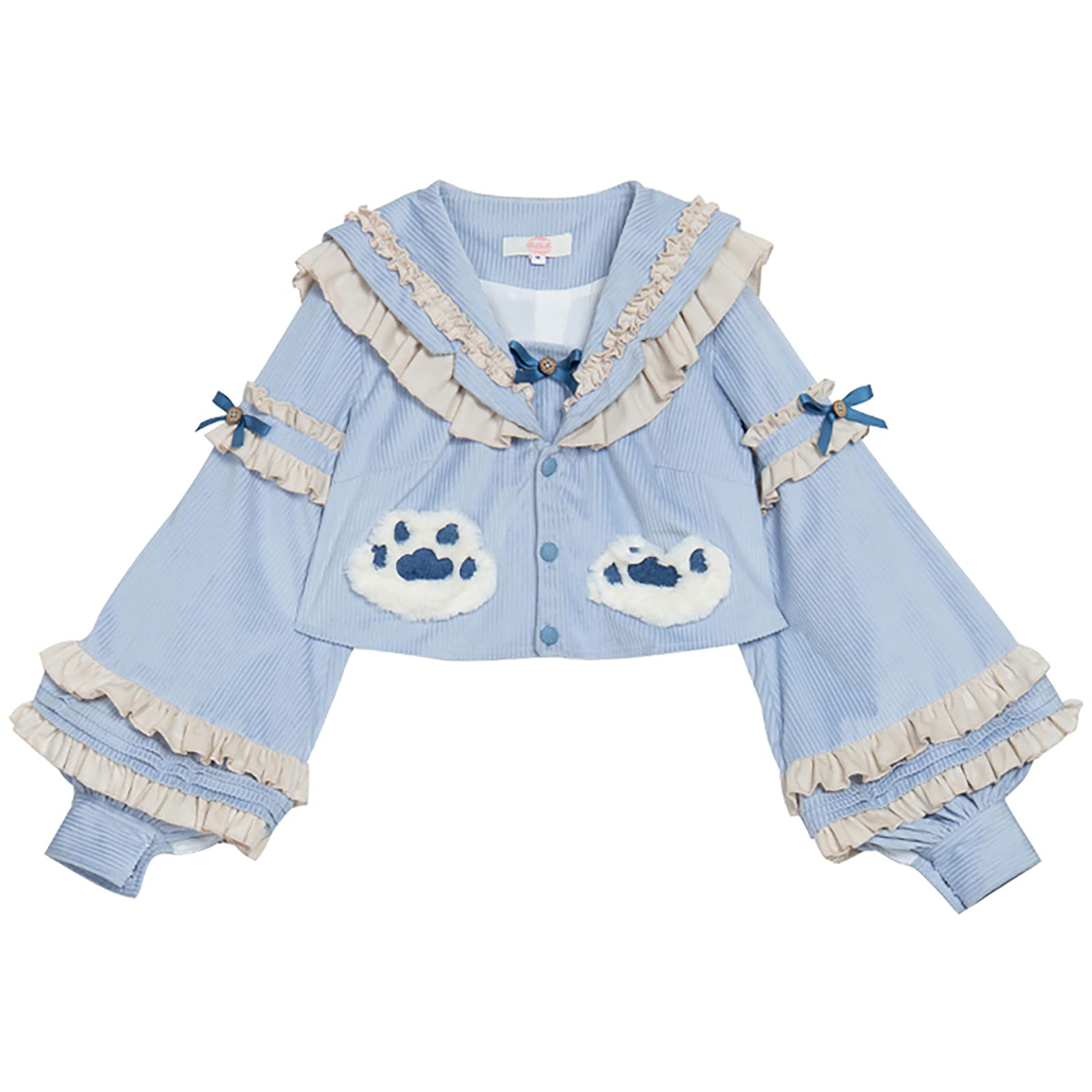 Sweet Lolita Dress Plus Size 2-Piece Set - Victorian Style Kawaii Blue Cape & Skirt for Women | Christmas Party, Cosplay, Tea Party Outfit